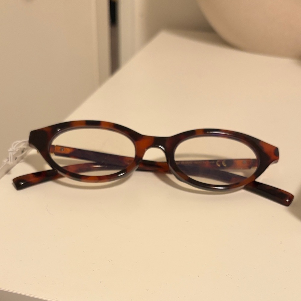H&M Tortoise Oval Reading Glasses - Brown/Black NWT